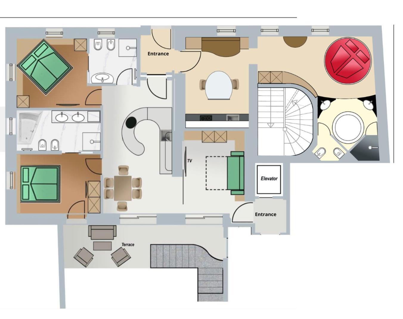 Apartments Villa Venezia Luxury Ortisei Phòng bức ảnh